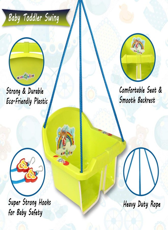 Maanit Swing for Kids - 3-in-1 Wave Adjustable Baby Swing Toy for Indoor and Outdoor - for Boys and Girls of Age (6 Months +) (Green) - Image 3